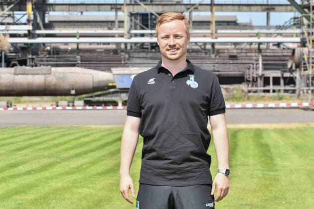 GER, offizieller Fototermin Porträttermin Portraettermin MSV Duisburg Co- Trainer & Analyst Philipp Klug; MSV Duisburg; 2.BL, Porträttermin 2018 2019 quer, Querformat
