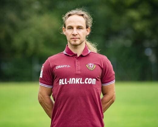 Physiotherapeut Tobias Lange; SG Dynamo Dresden; 2.BL, Porträttermin, Saison 2018 2019, Freitag (06.07.2018). Physiotherapeut Tobias Lange.