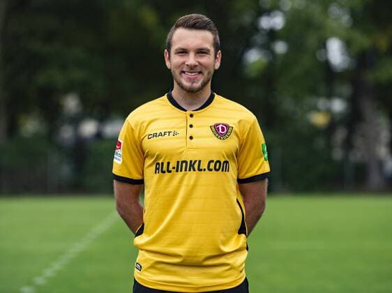 Justin Löwe; SG Dynamo Dresden; 2.BL, Porträttermin, Saison 2018 2019, Freitag (06.07.2018). Justin Löwe.
