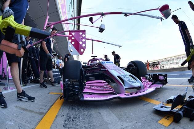 Sergio Perez, Sahara Force India F1, formula 1 GP, Great Britain in Silverstone 07.07.2018 Photo:mspb Jerry Andre Sergio Perez, formula 1 GP, Great Britain 2018