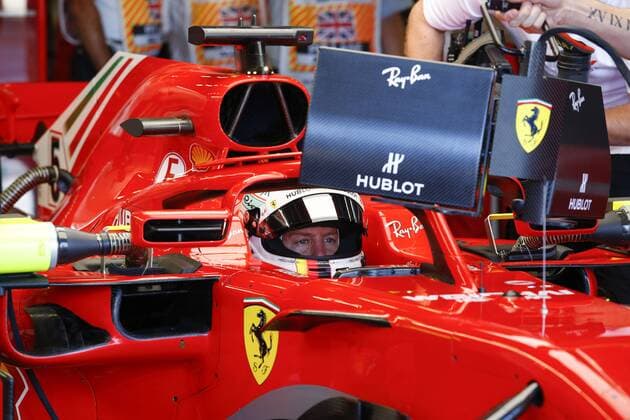 Motorsports: FIA Formula One World Championship WM Weltmeisterschaft 2018, Grand Prix of Great Britain, 5 Sebastian Vettel (GER, Scuderia Ferrari), Silverstone Great Britain