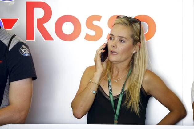 Motorsports: FIA Formula One World Championship WM Weltmeisterschaft 2018, Grand Prix of Great Britain, Sarah, wife of 28 Brendon Hartley (NZL, Red Bull Toro Rosso Honda), Silverstone Great Britain