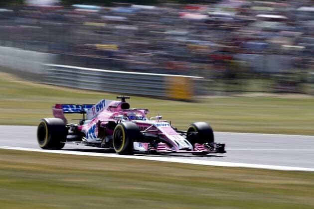 Motorsports: FIA Formula One World Championship WM Weltmeisterschaft 2018, Grand Prix of Great Britain, 11 Sergio Perez (MEX, Sahara Force India F1 Team), Silverstone Great Britain