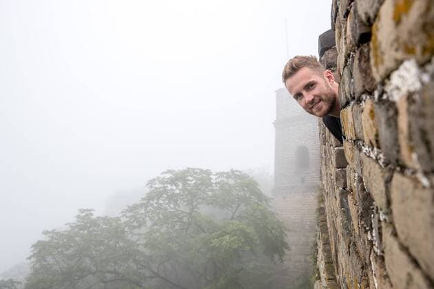 07.07.2018, Fussball, Saison 2018 2019, Der FC Schalke 04 besucht die chinesische Mauer in Peking China Ralf Fährmann (FC Schalke 04) Peking China *** 07 07 2018 Football Season 2018 2019 FC Schalke 04 visits the Chinese Wall in Beijing China Ralf Faehrmann FC Schalke 04 Beijing China