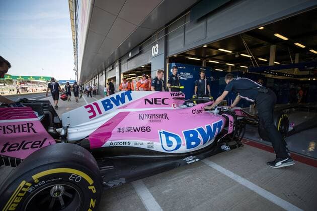 Fahrzeug von Esteban Ocon (Sahara Force India F1 Team) GBR, FIA, Formel 1, Grosser Preis von Grossbritannien Silverstone Copyright: xEIBNER Illmannx EP_EER