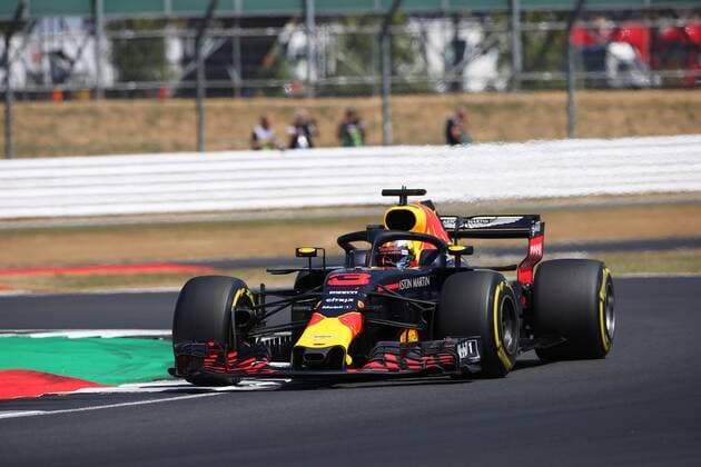 Photo4 LaPresse 07 07 2018 Silverstone, England Grand Prix Formula One England 2018 In the pic: Qualifying, Daniel Ricciardo (AUS) Red Bull Racing RB14  Copyright: xPhoto4 LaPressex