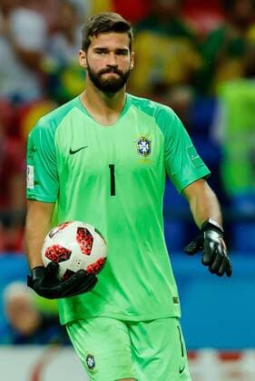 Kasan, Russland, 06.07.2018, FIFA Weltmeisterschaft, Viertelfinale, Brasilien - Belgien, Torwart Alison (BRA) in Aktion ( DeFodi507