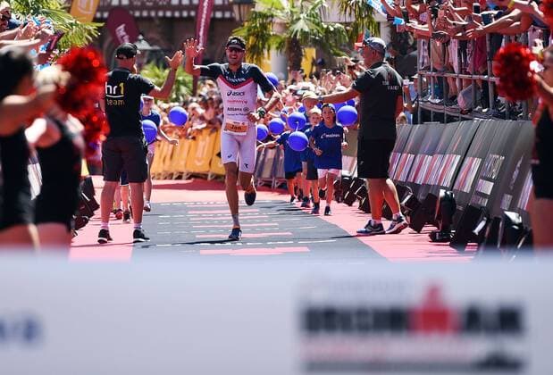 08.07.2018, xpsx, Triathlon Ironman, European Championship EM Europameisterschaft Frankfurt v.l. Sieger 2018 Jan Frodeno Frankfurt Hessen Deutschland