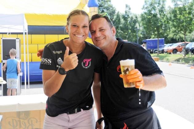 Julia Behnke (TusSies Metzingen) TusSies Metzingen,Handball,Ligaspiel;Vorbereitung,08.07.2018;Foto:TBaur Eibner 2. TusSies Metzingen Sommerfest Metzingen Copyright: xEIBNER TobiasxBaurx EP_TBR