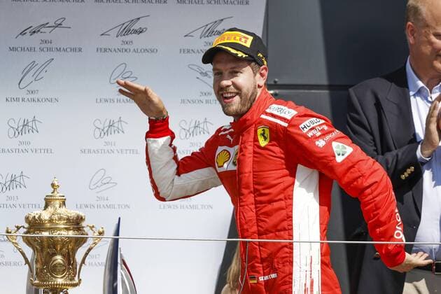 Sport Themen der Woche KW27 Sport - Bilder des Tages Motorsports: FIA Formula One World Championship WM Weltmeisterschaft 2018, Grand Prix of Great Britain, 5 Sebastian Vettel (GER, Scuderia Ferrari), Silverstone Great Britain