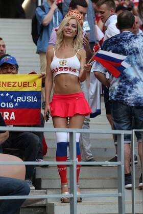 Spain v Russia 2018 FIFA World Cup WM Weltmeisterschaft Fussball A Russia fan before the 2018 FIFA World Cup match at Luzhniki Stadium, Moscow Content Not Available For UK Newspapers Copyright: xPaulxChestertonx FIL-11976-0233