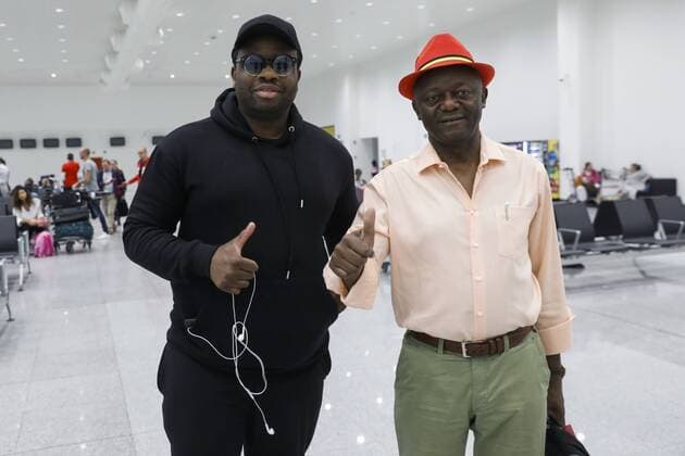 Pierre Kompany, father of Belgian soccer player Vincent Kompany, pictured at the departure of a fan flight to Saint-Petersburg, Russia, for the semi final match between the French national soccer team Les Bleus and Belgian national soccer team the Red Devils, at Brussels Airport, Zaventem, Tuesday 10 July 2018. THIERRYxROGE  x05381395x