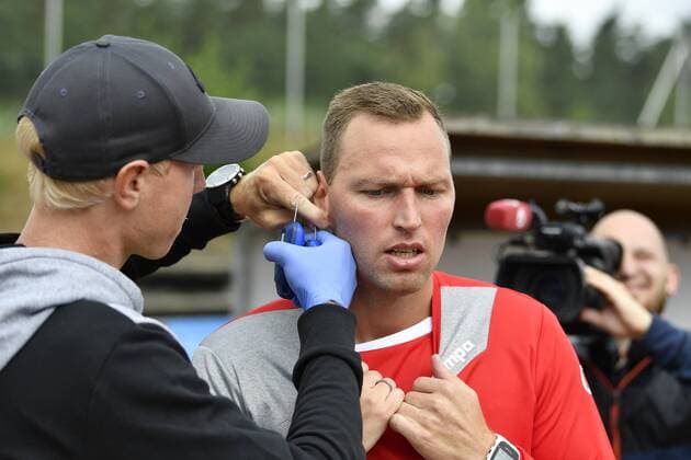 10.07.2018 - Handball - 1. Bundesliga - Saison 2018 2019 - HC Erlangen HCE - Fitness-Test Laktat-Test - - Martin Murawski (24, HC Erlangen HCE )