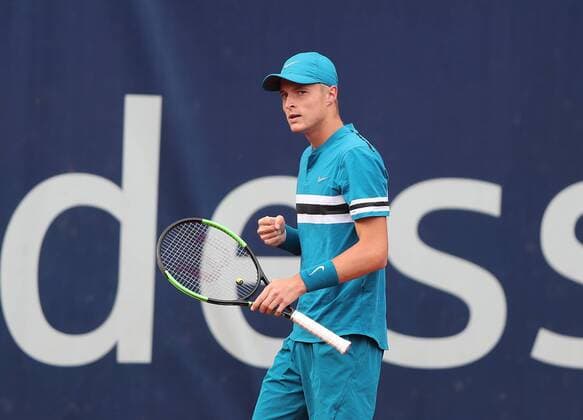 Rudolf Molleker (GER) ballt die Faust
