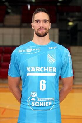 Dominik Weiss ( TVB 1898 Stuttgart ), TVB 1898 Stuttgart, 1 Handball Bundesliga, Portraettermin 2018 2019, TVB 1898 Stuttgart, 1 Handball Bundesliga, Portraettermin 2018 2019 Stuttgart Copyright: xEIBNER HarryxLangerx EP_HLR