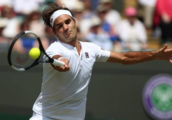 Swiss player Roger Federer (SUI) TENNIS : Wimbledon - 11 07 2018 PhotoNews Panoramic 