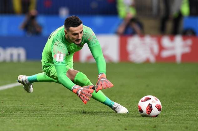 FUSSBALL WM 2018 Halbfinale ------- Kroatien - England 11.07.2018 Torwart Danijel Subasic (Kroatien) *** FIFA World Cup 2018 Semi-finals Croatia England 11 07 2018 Goalkeeper Danijel Subasic Croatia 