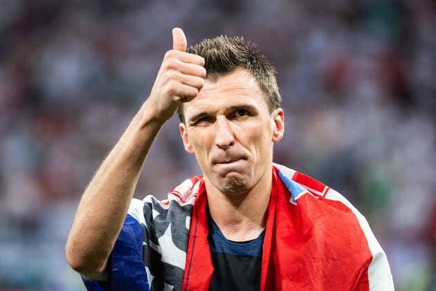 WM 2018, Kroatien - England 180711 Mario Mandzukic of Croatia celebrate after winning the FIFA World Cup WM Weltmeisterschaft Fussball semi final match between Croatia and England on July 11, 2018 in Moscow. Photo: Petter Arvidson BILDBYRAN kod PA 92085 Copyright: PETTERxARVIDSON BB180711PA192
