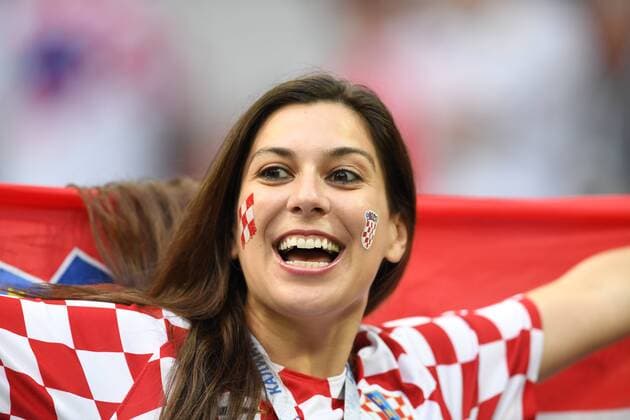 Moskau, Fussball Herren,FIFA Fussball Welltmeisterschaften 2018, FIFA World Cup WM Weltmeisterschaft Fussball 2018, 11.07.2018, Luzhniki Stadion Moskau, Halbfinale, Kroatien vs England, Kroatien Fan *** Moscow Men Football FIFA World Cup 2018 FIFA 2018 11 07 2018 Luzhniki Stadium Moscow Semi-final Croatia vs England Croatia Fan