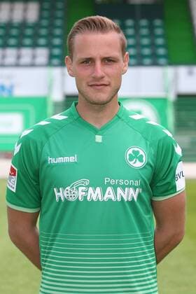 11.07.2018 - SpVgg Spielvereinigung Greuther Fürth Kleeblatt - 2. Fußball Bundesliga BL - Saison 2018 2019 - Fototermin Porträttermin Portraittermin - JüRa - Marius Funk (1, SpVgg Greuther Fürth ) Einzelbild Einzelfoto Portrait Porträt Kopfbild