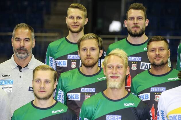 Albin Lagergren (SC Magdeburg) - 1.BL Handball Bundesliga Saison 2018-2019 offizeller Fototermin Porträttermin 2018 2019 SC Magdeburg in der GETEC Arena in Magdeburg - Deutschland, Handball, Mann, Maenner,11.07.2018