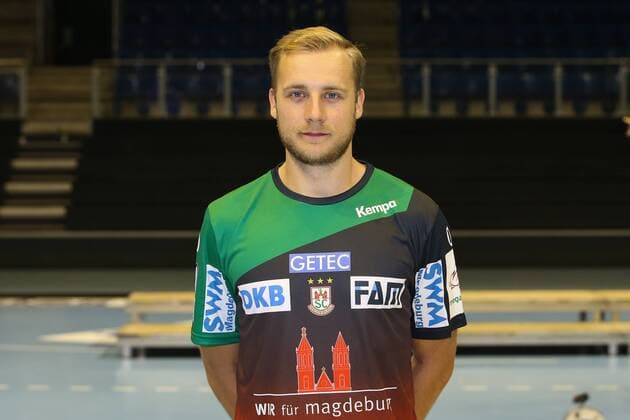 Daniel Pettersson (SC Magdeburg) - 1.BL Handball Bundesliga Saison 2018-2019 offizeller Fototermin Porträttermin 2018 2019 SC Magdeburg in der GETEC Arena in Magdeburg - Einzelbild,Portrait,Deutschland, Handball, Mann, Maenner,11.07.2018