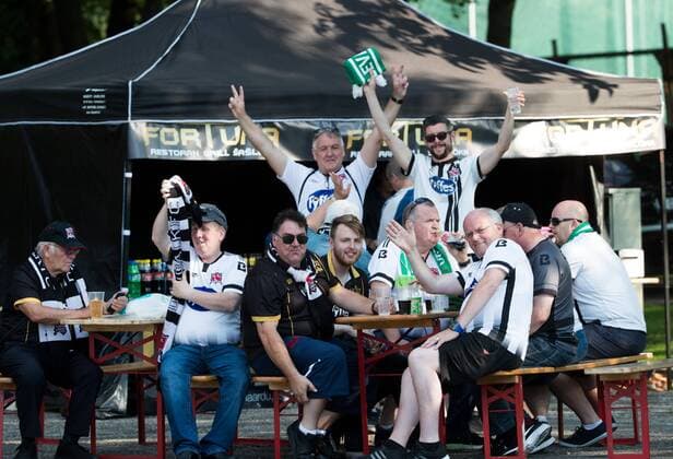 ALLINN, 12.07.2018 FC LEVADIA VS FC DUNDALK, JALGPALL. Football. Europa League Qualifying match Dundalk vs Levadia Tallinn. lt : Foto: LIIS TREIMANN TALLINN HARJUMAA ESTONIA  Copyright: xLIISxTREIMANNx