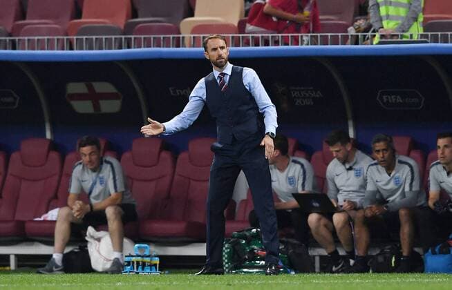 FUSSBALL WM 2018 Halbfinale 11.07.2018 Kroatien - England Trainer Gareth Southgate (England)