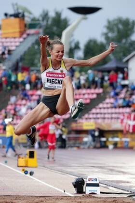 Sport Themen der Woche KW28 Sport Bilder des Tages Lea-Jasmin Riecke, GER, winner 1st in Long Jump during the IAAF World U20 Championships day 3 at the Ratina stadium 13. July 2018 in Tampere, Finland.  Copyright: xTomixHänninenx NP24_00299311