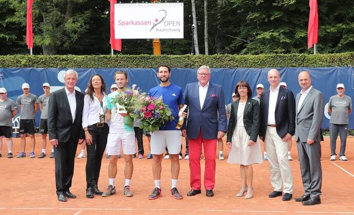 Finale Finale Doppel Siegerehrung Wesley Koolhof (NED), Santiago Gonzalez (MEX),