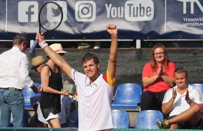 Finale Yannick Hanfmann (GER) Sieger der Sparkassen Open 2018