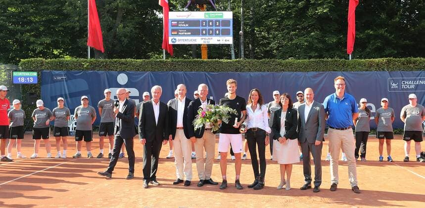 Finale Einzel Yannick Hanfmann (GER) Sieger der Sparkassen Open 2018
