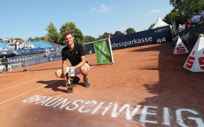 Finale Yannick Hanfmann (GER) Sieger der Sparkassen Open 2018