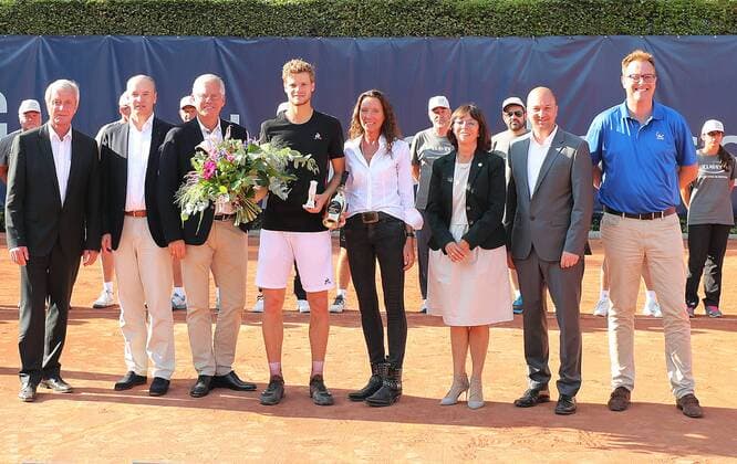 Finale Einzel Yannick Hanfmann (GER) Sieger der Sparkassen Open 2018