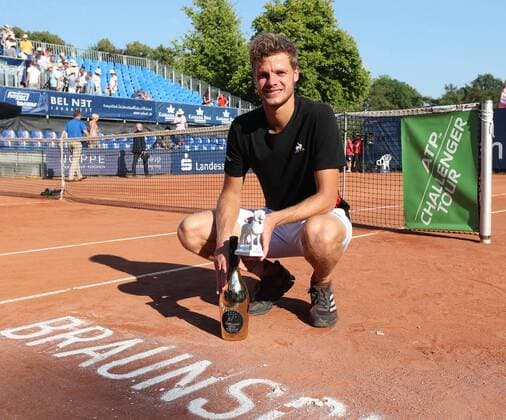 Finale Yannick Hanfmann (GER) Sieger der Sparkassen Open 2018