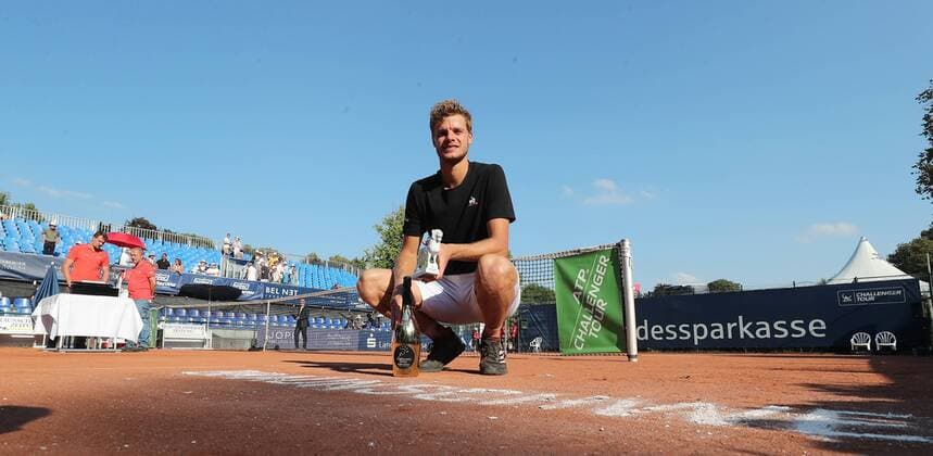 Finale Yannick Hanfmann (GER) Sieger der Sparkassen Open 2018