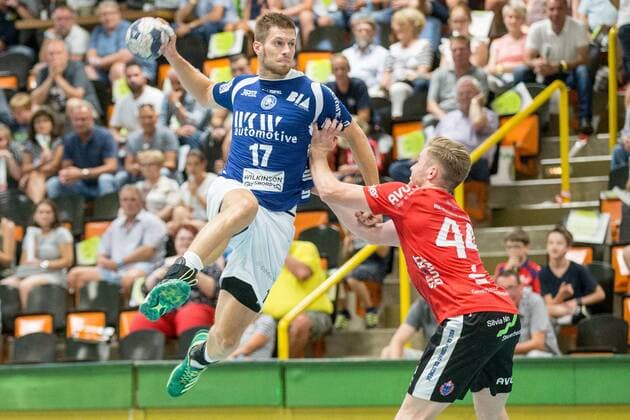 Daniel Fontaine ( 17, Bergischer HC) beim Wurf HSG Gevelsberg-Silschede vs. Bergischer HC, Handball, Testspiel, 14.07.18 Gevelsberg NRW Deutschland Halle Gevelsberg-West