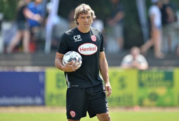 Fußball Testspiel TSV Meerbusch - Fortuna Düsseldorf am 14.07.2018 im Stadion am Eisenbrand in Meerbusch Claus Reitmaier ( Torwarttrainer Düsseldorf ) *** Football friendly match TSV Meerbusch Fortuna Dusseldorf on 14 07 2018 in the stadium at Eisenbrand in Meerbusch Claus Reitmaier goalkeeping coach Dusseldorf xTTx