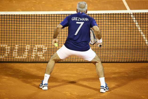 ATP Tennis Herren Umag Exibition match 14.07.2018., Zagreb - 29. Blue Lagoon Croatia Open Umag Tennis Tournament. An Exibition match Between Goran Ivanisevic Nine Serdusic and Mansoura Bahrami and Felix Auger Aliassime. Mansour Bahrami  IgorxSoban PIXSELL