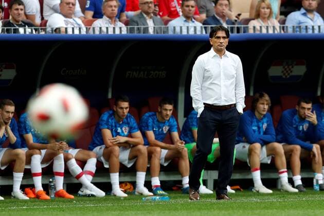 , Croatia s head-coach Zlatko Dalic during the FIFA World Cup WM Weltmeisterschaft Fussball 2018 final soccer match between France and Croatia, at Luzhniki Stadium in Moscu, Russia, 15 July 2018. FRANCE VS. CROATIA !ACHTUNG: NUR REDAKTIONELLE NUTZUNG!  Copyright: xAlbertoxEstevezx FWC64-112 20180715-636672717087106635
