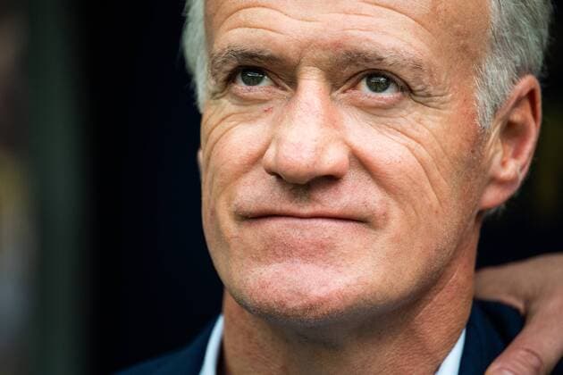 Fußball, WM Finale 2018 in Moskau, Frankreich - Kroatien 180715 Head coach Didier Deschamps of France prior to the FIFA World Cup WM Weltmeisterschaft Fussball final match between France and Croatia on July 15, 2018 in Moscow. Photo: Petter Arvidson BILDBYRAN kod PA 92087 Copyright: PETTERxARVIDSON BB180715PA042