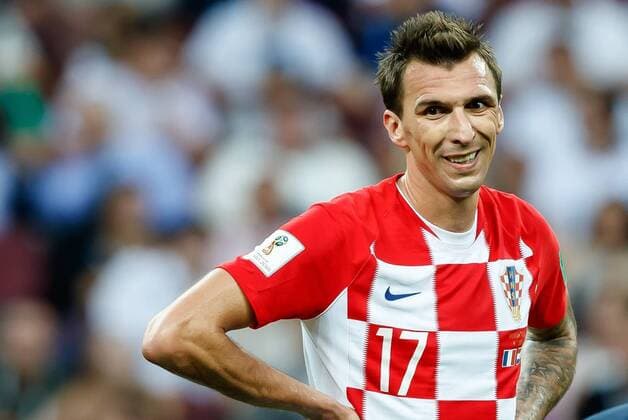 Sport Bilder des Tages Moskau, Russland, 15.07.2018, FIFA Weltmeisterschaft, Finale, Frankreich - Kroatien, Mario Mandzukic (CRO) schaut ( DeFodi507