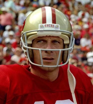September 23, 1990 - San Francisco, California, U.S - San Francisco 49ers vs Atlanta Falcons at Candlestick Park Sunday, September 23, 1990. 49ers beat Falcons 19-13. 49ers quarterback Joe Montana NFL American Football Herren USA 1990: 49ers 19:13 Falcons - ZUMAg52_ 19900923_zap_g52_016 Copyright: xAlxGolubx