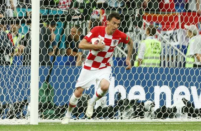 Mario Mandzukic nach 2:4 Einzelbild Freisteller Aktion Fußball Fussball FIFA WM Weltmeisterschaft Russland Russia 2018 Finale Saison 2017 2018 15.07.2018 Frankreich FRA vs. Kroatien CRO