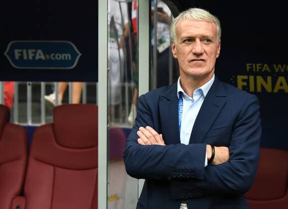 Fussball, Herren, Saison 2017 18, WM in Russland, Finale Frankreich - Kroatien (4:2) in Moskau (Luschniki), Trainer Didier Deschamps (Frankreich), 15.07. 2018, *** Soccer Men Season 2017 18 WC in Russia Final France Croatia 4 2 in Moscow Lushniki Coach Didier Deschamps France 15 07 2018 Copyright: xMatthiasxKochx