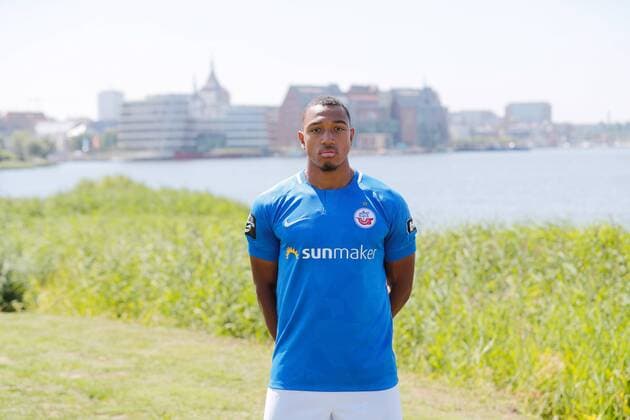 Anton Donkor ; FC Hansa Rostock; 3.Liga, Portraettermin 2018 2019 FC Hansa Rostock; 3.Liga, Portraettermin 2018 2019 Rostock Copyright: xEIBNER AndyxBuenningx EP_EER
