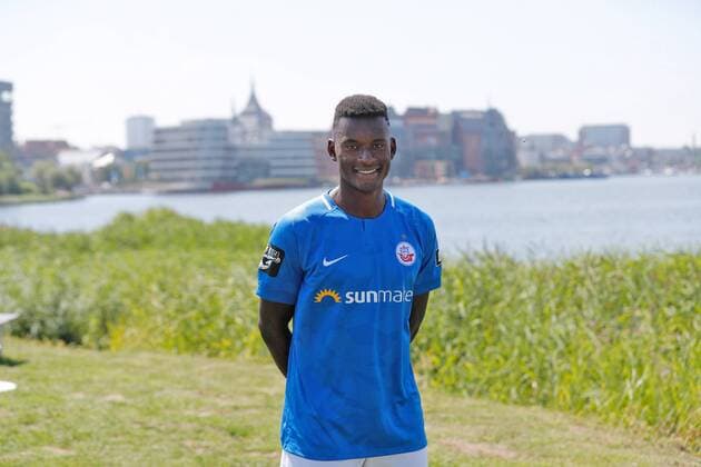Merveille Biankadi; FC Hansa Rostock; 3.Liga, Portraettermin 2018 2019 FC Hansa Rostock; 3.Liga, Portraettermin 2018 2019 Rostock Copyright: xEIBNER AndyxBuenningx EP_EER