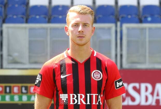 16.07.2018, xxxx, Fussball 3.Liga, SV Wehen Wiesbaden Fototermin 2018 - Porträttermin 2018 2019 emspor, v.l. Dominik Martinovic (SV Wehen Wiesbaden) Wiesbaden