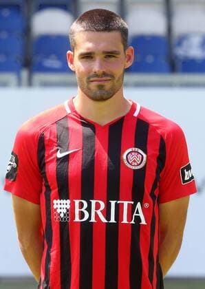 16.07.2018, xxxx, Fussball 3.Liga, SV Wehen Wiesbaden Fototermin 2018 - Porträttermin 2018 2019 emspor, v.l. Sascha Mockenhaupt (SV Wehen Wiesbaden) Wiesbaden