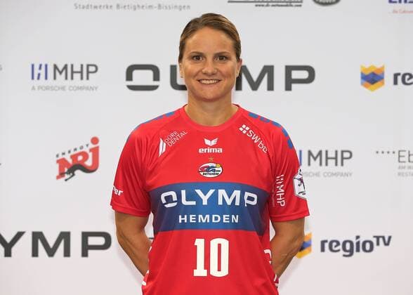 17.07.2018, Deutschland, Ludwigsburg, Handball Bundesliga Frauen Saison 2018 2019 SG BBM Bietigheim Portraittermin: Anna Loerper
